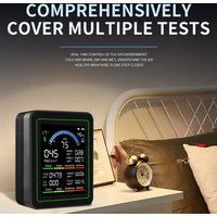 Temperature and Humidity CO2 Air Quality Detector 10 in 1 Carbon Dioxide Monitor PM0.3 PM1.0 PM2.5 PM10 Formaldehyde Detector