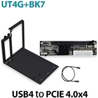 UT4G eGPU Thunderbolt 4 /3 TB3/TB4 To PCIe X16 PCI-E 4.0 X4 GPU Dock External Adapter USB4 BK7 Bracket NUC ITX STX Laptop Gaming