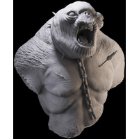 1/10 Cast Resin Model Assembly Kit, GK, Resin Half Body Evil Orc Bust, Unpainted Needs To Be Assembled