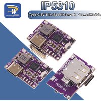 Type-C USB 5V to 4.2V 3A Boost Converter Step-Up Power Module IP5310 Lithium Battery Charging Protection Board LED Indicator