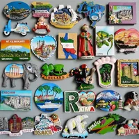 Fridge Magnet Stickers Curacao Netherlands Norway Germany Brasil Turkay Ireland Poland Portugal Chicago Japan Switzerland