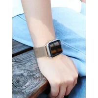 Stainless Steel Metal Bands for Apple Watch Compatible with 38/40/41mm 42/44/45/49mm Models Magnetic Loop for iWatch SE 9 8 7 65