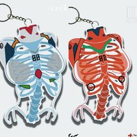 Asuka Chain for Pants Keychain Man Anime Acrylic Key Chain Women Key Holder Couples Keyring Pendant Zinc Alloy Porte Clef