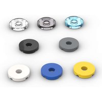 MOC 10PCS 15535 Round 2x2 With Holes Building Blocks Tire Light Panel Bricks Particle Puzzle Toys Children Birthday Kid Gifts