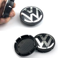 3B7601171 4pcs Wheel Center Hub Caps 56mm 65mm For Peugeot VW GTI Scirocco Polo T5 Passat B6 Golf Tiguan Jetta T-ROC 1J0601171