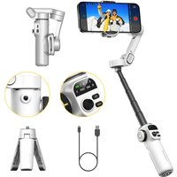 AOCHUAN Smart X2 Handheld Gimbal 3 Axis Stabilizer Built-in 20cm Extension Rod LED Display Phone Holder For iPhone Smartphone