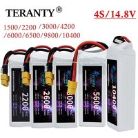 Batterie LiPo RC 14,8V 4S 1500mAh 2200mAh 3000mAh 4200mAh 6000mAh 6500mAh pour voiture RC, drone, course, pièces détachées