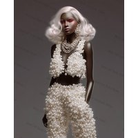 White Women Suit 1 Pcs Blazer Formal Office Jacket Customized Wedding Tuxedos Cotton Single Button Coat