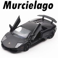 1:36 Lamborghini Murcielago EVO Model Toy Supercars Alloy Diecast Doors Opened Pull Back Simulation Sports Cars for Kids Gifts
