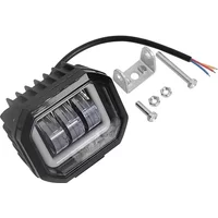 1PC 12-80V Headlight 18-20W Led Square Work light Angel Eyes Light Bar DRL Off Road Fog Lamps for Electric Scooter Part