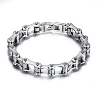 AliExpress NONE 1PCS Punk Stainless Steel Bracelet Men Biker Bicycle Motorcycle Chain Bracelets 8.5
