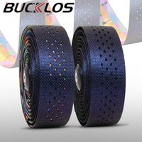 BUCKLOS Road Bike Handlebar Tape Silicone+EVA Durable Bike Bar Tape with Bar End Plugs Non-slip Shockproof Bicycle Accessories
