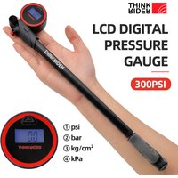ThinkRider Portable High-pressure 300psi Bike Air Pump with Digital Gauge & Rear Suspension Shock Absorber Mountain Bicycle