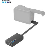 Probty New 3.5mm TRS MIC Microphone Adapter for Gopro Hero 13/12/11/10/9/8/7/6/5 Action Cameras