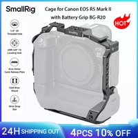 SmallRig R5 Mark II Camera Cage for Canon EOS R5 Mark II with Battery Grip BG-R20 Built-In Arca-Swiss Quick Release Plate -5623