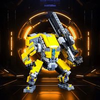 MOC-207291 Popular Games Titanfall 2 Mecha Building Blocks Model Legion Prime Titan Battle Robot DIY Bricks Assemble Toys Gifts