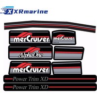 W/Red Rams Sticker Set Decal 3906 for Mercruiser The Most Complete Red Alpha One Gen One 37-13682A90 13682A90