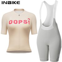 INBIKE Women's Cycling Set Breathable Moisture Wicking Quick-Dry Reflective Road Bike Jersey Shirts Cycling Clothing for Women