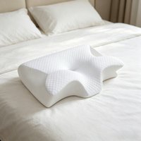 Butterfly Memory Foam Neck Pillow Slow Rebound Orthopedic Cervical Pillow for Neck Massage & Comfortable Sleeping