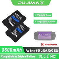 PUJIMAX 3600mAh 3.6V Rechargeable Battery Pack for SONY PSP2000 3000 S110 for PSP Lite Silm gamepad Handheld Game Console