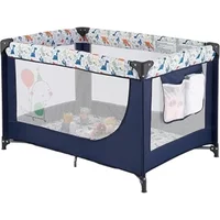 %a Travel Foldable Portable Bassinet Baby Infant Comfortable Play Yard Crib Cot with Soft Mattress