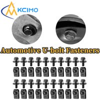 Car Repair Fastener Set 10Sets M6 Screws & U-Nut Clips Replacement Hardware For Engine Cover Undertray Splash Shield & Fender