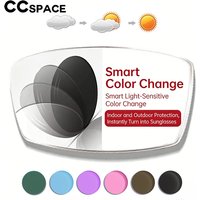 CCspace Multifocal Progressive Photochromic CR-39 Resin Aspheric Spectacle Lenses Myopia Hyperopia UV400 Sun Protection Lenses