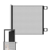 Retractable Pet Gate Dog Fence No Drill Required Mesh Cat Barrier Childproof Net Fence Cat Baffle For Indoor Staircase Patio