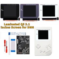 Laminated Black/White/Gray Q5 3.1 inches Larger Display HD IPS RIPS Screen OSD FRM For GB GBO DMG LCD Replacement Easy Install