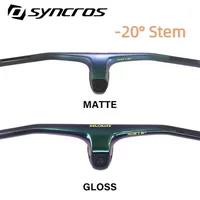 AliExpress NONE SYNCROS Carbon Handlebar FRASER IC SL WC Chameleon MTB Bike Handlebars Matte/Gloss -20° Stem 70-100mm * 780mm