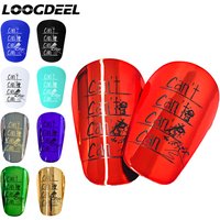 Loogdeel 1Pair Soccer Shin Pad Football Training Leg Guard Protective Equipment Mini Shin Guards Anti Slip Unisex Kids Boys Girl