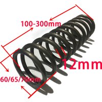 Custom Heavy Duty Big Wire Compression Spring 12mm Diameter Shock Absorber Pressure Spring 60/65/70mm Outer Diameter 90-300mm Le
