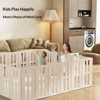 Foldable Portable Baby Playpen Play Yard Indoor Safety Fence Play Mat Crawling Pad Toddler Playpen Baby Playground Fence Kids