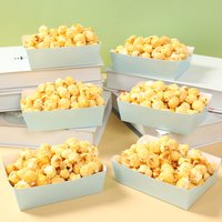 12pcs Pink Blue Paper Boat Shaped Food Serving Tray Candy Snack Popcorn Box for Party Supply Gender Reveal Baby Shower Decor