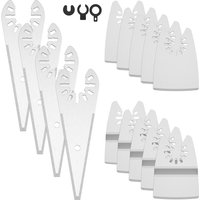 20/10pc Oscillating Blade Multitool Scraper Stainless Steel Straight Curved Rigid Scraper for Mortar Removal Cutter Wood Plastic