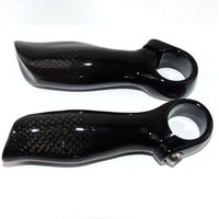AliExpress NONE Carbon Fiber Bicycle Bar Ends Small Auxiliary Handlebar Extend Horn Handlebar 3k Black Bicycle Accessories Glossy Matt