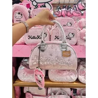 In Stock Genuine Sanrio Hellokitty Shining Party Series Anime Anime Merchandise Black And Pink Hellokitty Decorative Gifts Toy