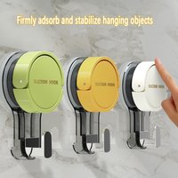Suction cup with strong non punching adhesive hook, towel rack, kitchen and bathroom walls with no marks and can be moved