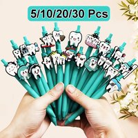5/10/20/30 Pcs World Dental Day Ballpoint Pens Promoting Oral Health and Dental Care Writing Gift Stationery School and Hospital