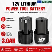 Kompatibel mit DKCD Elektrowerkzeug-Akku 12V 3,0Ah Lithium-Akkupack mit Ladegerät Polen Lager für Schlagschrauber Winkelschleifer Elektrobohrer