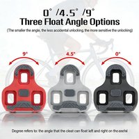 AliExpress NONE KEO Road Bicycle Pedal Cleats Self-Locking 0/4.5/9 Degree for LOOK KEO Clip Cycling Shoes Compatible with Road Bicycle Pedals