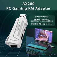 AX200 Keyboard and Mouse Adapter, Compatible with PC, Nintendo Switch, Nintendo Switch 2, Tunable Smart Assist via App, Aim Assi