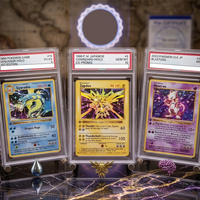 Pocket Monsters DIY 1999 PTCG GAME English Version Zapdos Mewtwo Gyarados Collection Card Rating Card Anime Game Card Gift Toy