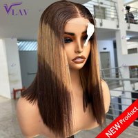 P4/27 Highlight Silky Straight Wig 13×6 HD Transparent Lace Frontal Wig 13×4/360 HD Lace PrePlucked With Baby Hair Glueless Wig