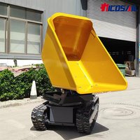 Custom 1200kg Tracked Rotary Dumper EPA Certified High Power For Complex Terrain Work Mini Crawler Dumper