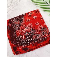 AliExpress NONE Square Scarf Hair Band Neck Scarf Cotton Bandana Hip Hop Paisley Headband Kerchief Neck Wrap Cashew Tie-dye Seamless Scarves DIY