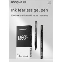 Languo Large Capacity 0.5mm Gel Pen Black Red Ink Smooth Quick Dry Writing Pen Office Signing Stationery Office School Supplies