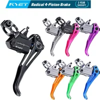 RYET M4 Direct Force 4-Piston Disc Brake Set Post Mount 74mm 200/180mm Rotor 7075 Aluminum For XC Trail Enduro Downhill MTB Bike