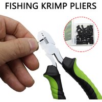 Carp Fishing Tackle Crimping Pliers Fit Fluorocarbon Stiff Link Swivel 0.6mm 0.7mm Krimps Scissors For Fishing Tackle Equipment