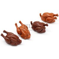 10pcs MOC Building Bricks Turkey Body with Chicken Drumstick Foods 33048 33057 Compatible Halloween House Party Kitchen Blocks